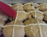 A picture of step 11 of Hot Cross Buns.