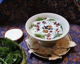 A picture of step 5 of Abdoogh Khiar (Iranian cold cucumber soup).