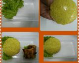 Foto langkah ke 16 dari resep Step by step membuat bento "my melody" tanpa cetakan khusus.
