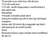 Foto langkah ke 1 dari resep Brownis kukus.