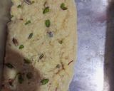 A picture of step 9 of Kesari kalakand.