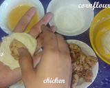 A picture of step 3 of Chicken dough balls.