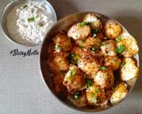 A picture of step 2 of Neem Podi Idlis (Curry Leaves Chutney Idlis).