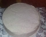 A picture of step 4 of Micky mouse chocoate cake.
