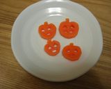 A picture of step 1 of Character Bento Halloween Mickey Mouse Rice Ball.
