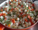 Foto del paso 1 de la receta Panaché de verduras y gambas