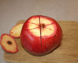 A picture of step 1 of How to Easily Peel a Pomegranate.