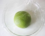 A picture of step 7 of Matcha Milk Adzuki Bread.