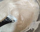 A picture of step 3 of Fettuccine Alfredo pasta.(without chicken).
