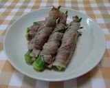 A picture of step 8 of Easy Pork-Wrapped Okra.