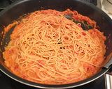 A picture of step 16 of Crab Tomato Cream Pasta Using Tinned Crabmeat.