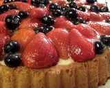 A picture of step 7 of German Dessert: Strawberry & Blueberry Tart.