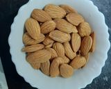 A picture of step 1 of Badami Sooji Burfi.