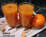 पपीता ऑरेंज जूस (papita orange juice recipe in hindi) रेसिपी चरण 4 फोटो