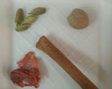 A picture of step 3 of Pink rice / multiple of colored veggies.