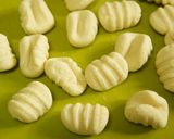 A picture of step 5 of Okara Gnocchi with Prawn and Soy Milk Cream Sauce.