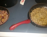 A picture of step 1 of Bacon cheeseburger roll up.
