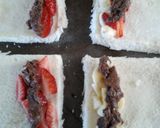 A picture of step 5 of Ladybirds Breakfast Roll Ups.