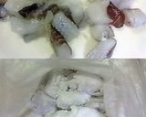 A picture of step 1 of Squid Tonpei Yaki - Pan-fried Squid Fritters.