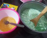 Foto langkah ke 2 dari resep Puding Lumut Pandan Coklat.