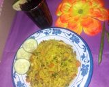 A picture of step 8 of Stir fry cuscus with mint zobo.