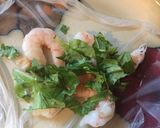 A picture of step 3 of Americanized Rice Paper Rolls.