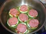 Hamburguesitas guisadas con jamón