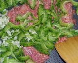A picture of step 3 of Sautéed Bitter Melon and Corned Beef.