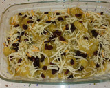 Foto del paso 6 de la receta: Coliflores con crema de calabacín, pasas y queso