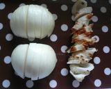 A picture of step 1 of Baked Chikuwa Fish Sticks and Onion with Mayonnaise.