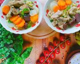 Hình bước làm 6 của món Nui nấu xương heo