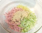 A picture of step 2 of Hakata-Style Gyoza Made with Yakisoba.