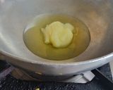 A picture of step 1 of Rajgira burfi.