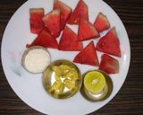 A picture of step 1 of Water melon juice.