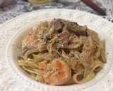 A picture of step 15 of Authentic Porcini and Cream Pasta.