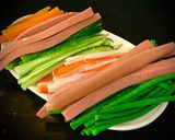 Hình bước làm 1 của món Cơm Cuộn