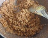 A picture of step 3 of Coconut, besan sheera barfi.