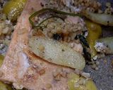 Foto del passaggio 5 della ricetta Salmone con mandorle e limoni 🍋 🍋 del mio giardino
