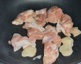 A picture of step 3 of Sweet and Savoury Stir-Fried Chicken and Onion.