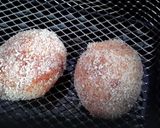 A picture of step 5 of Sig's Crispy Duck Egg with Herb, Honey and Mustard Sauce.
