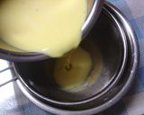 A picture of step 4 of Kabocha Squash Custard Pudding (with just 1 egg).