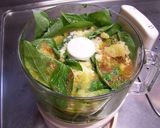 A picture of step 1 of Basil Pasta with Handmade Basil Sauce.