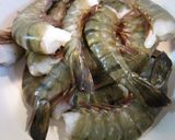 A picture of step 1 of Easy Lemon-Oil Grilled Shrimp - Great for BBQ.