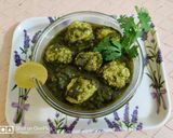 A picture of step 6 of Palak paneer.