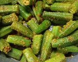 ढाबा स्टाइल भिंडी मसाला (Dhaba style Bhindi masala recipe in hindi) रेसिपी चरण 3 फोटो