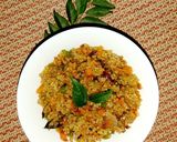 A picture of step 5 of Quinoa upma.