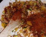 A picture of step 4 of My pork sausage spicy rice.