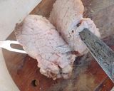 Foto del paso 4 de la receta: Asado a la parrilla de manta de chancho a la caña quemada y mollejita