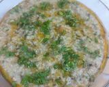 A picture of step 6 of Proso millet with spinach green peas Dalia.
