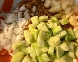 Foto del paso 1 de la receta: Ensalada de lentejas con melocotón y jamón serrano